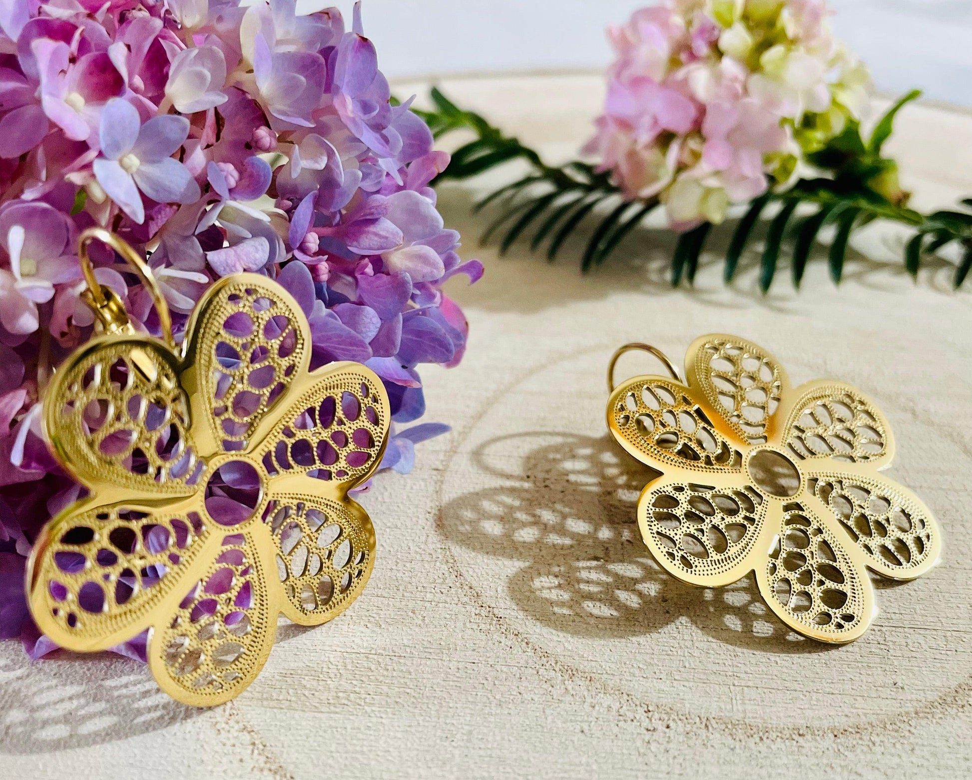 Boucles D'oreilles Fleur - Andreia Bijoux