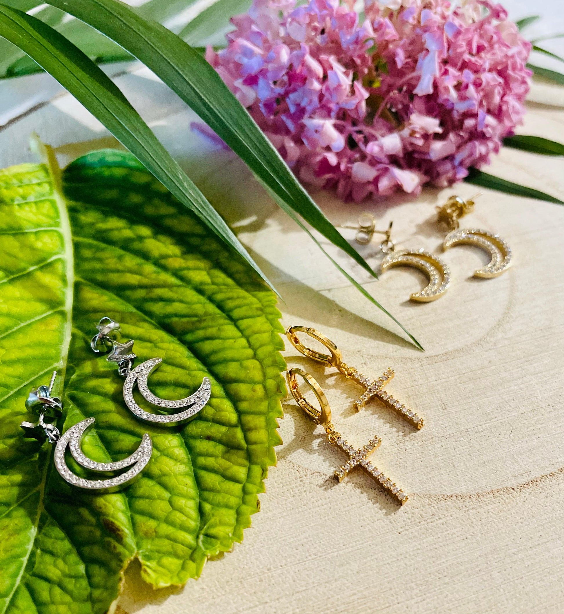 Boucles D'oreilles Lune - Andreia Bijoux