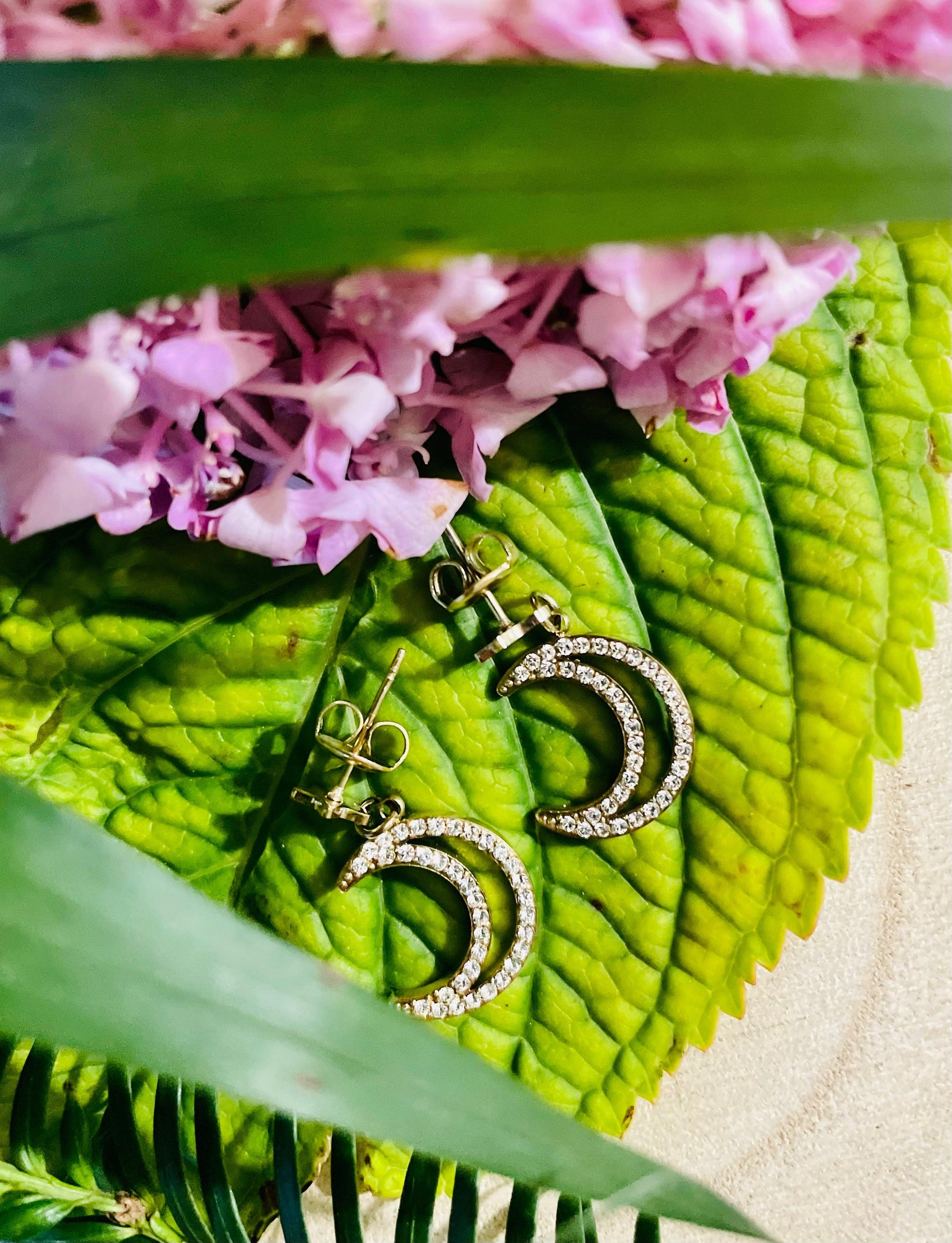 Boucles D'oreilles Lune - Andreia Bijoux