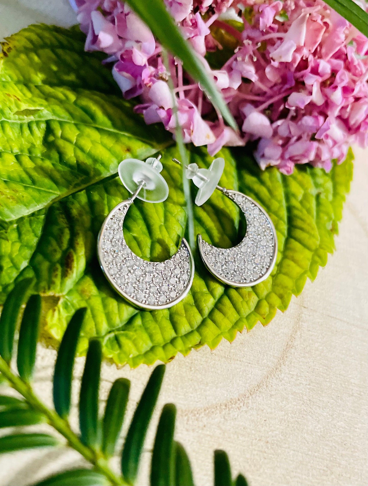 Boucles D'oreilles Demi Lune - Andreia Bijoux