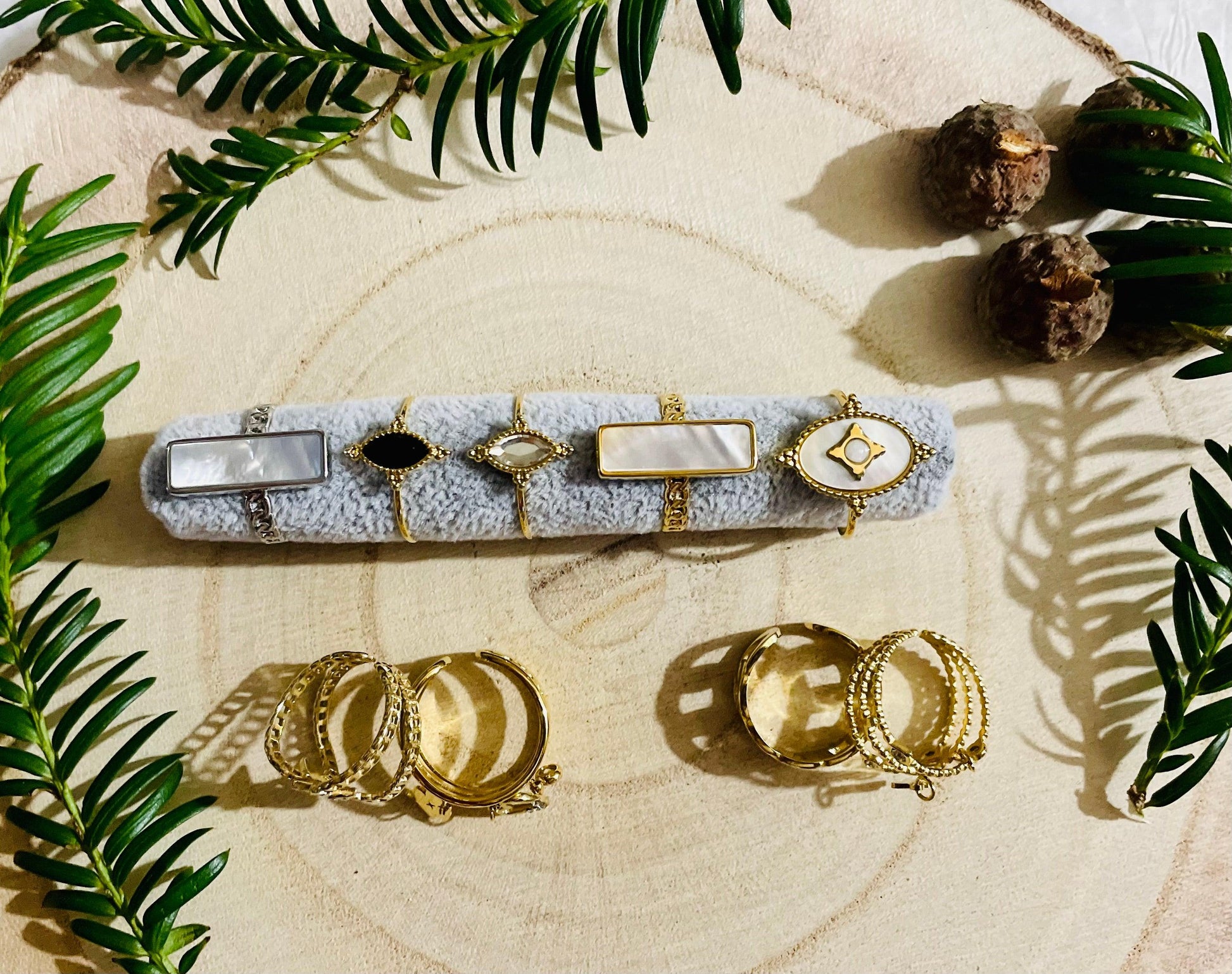 Bague réglable nacré - Andreia Bijoux