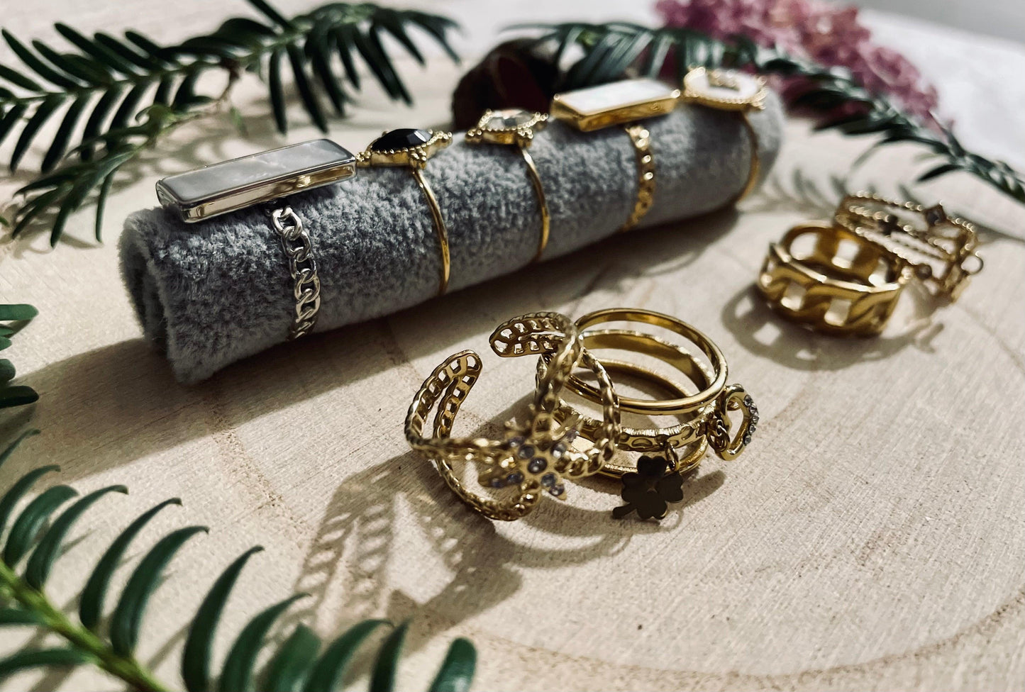 Bague Breloque Trèfle Cœur - Andreia Bijoux