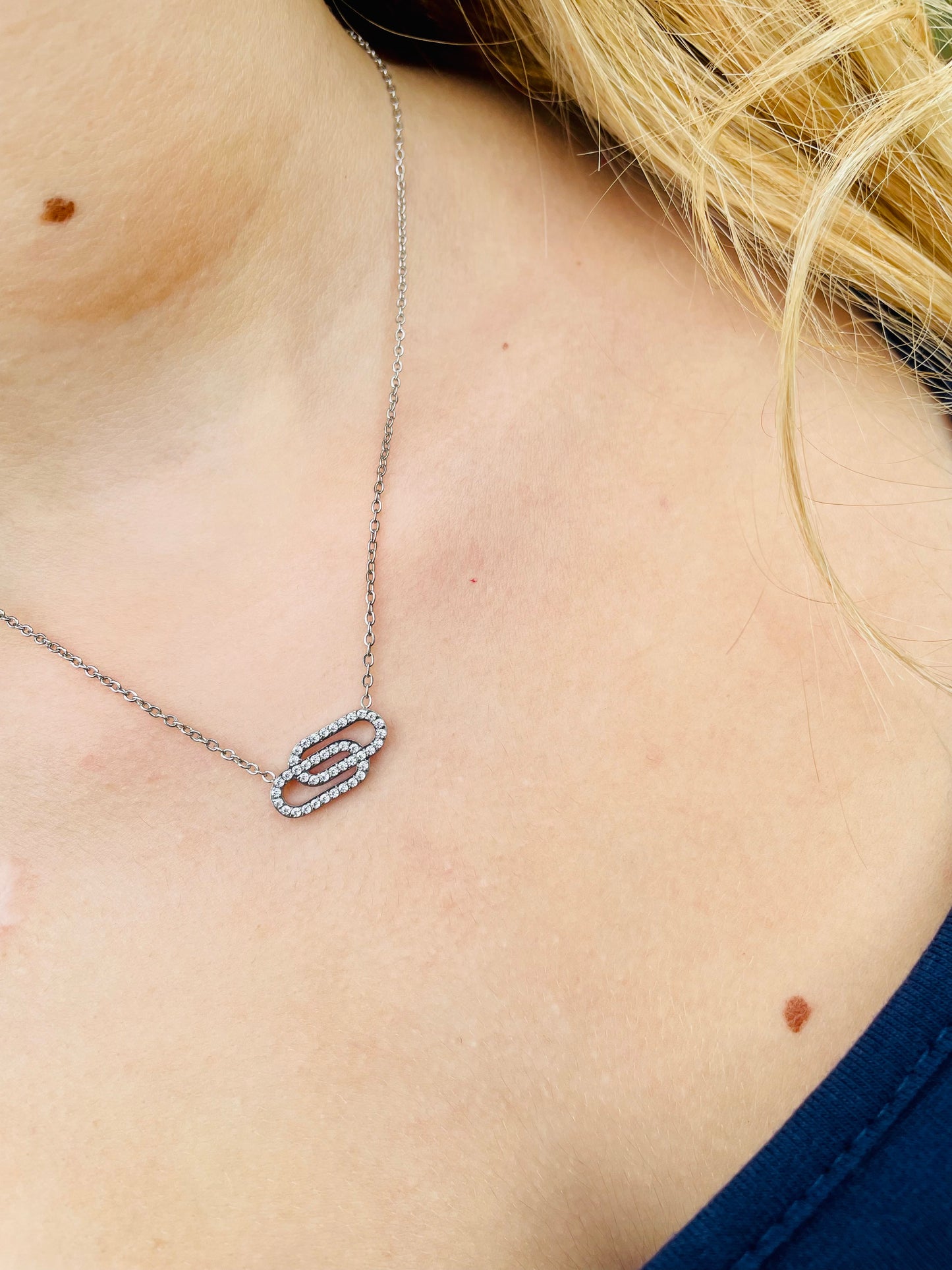 Stainless Steel Tandem Necklace