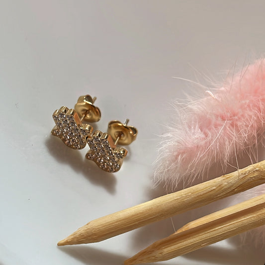 Boucles d'oreilles main